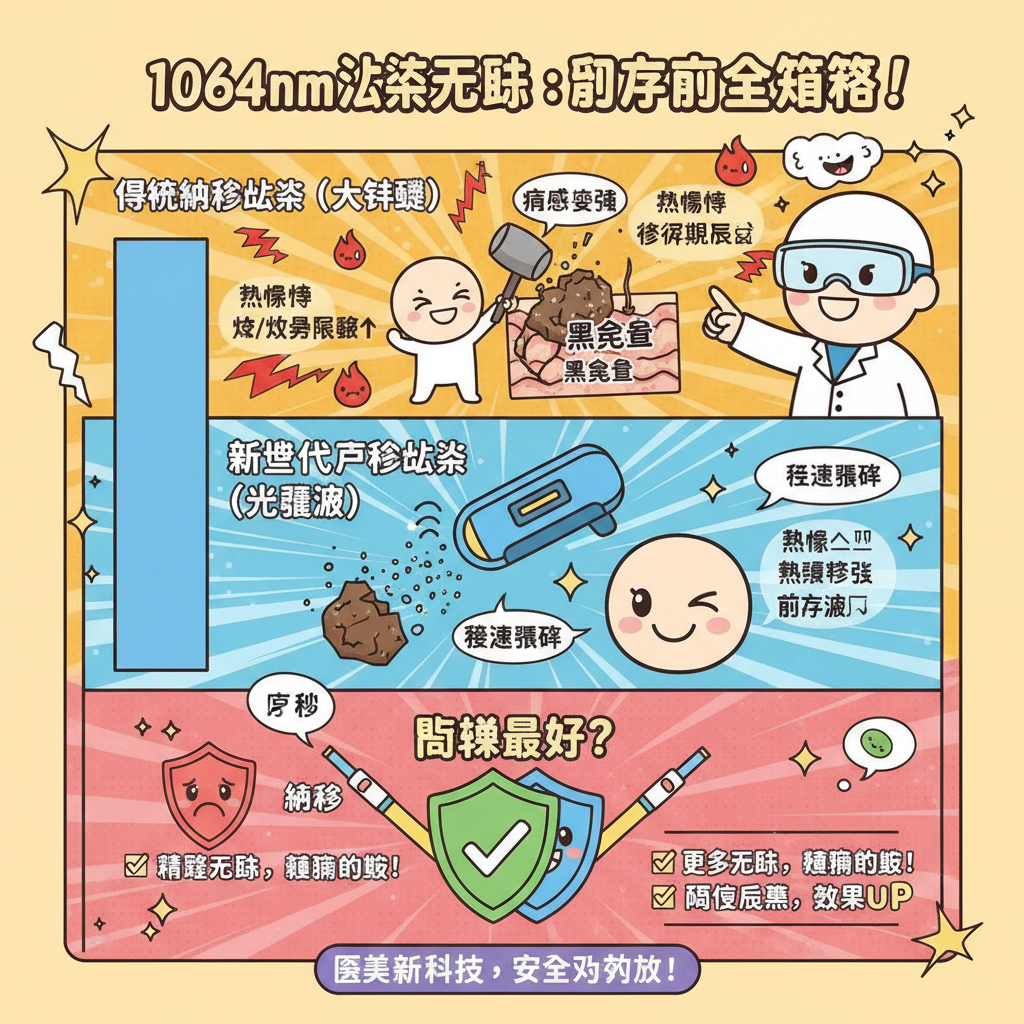 凹凸洞抗衰老荷爾蒙斑暗瘡印色斑醫學美容激光去斑美白激光波長納秒激光光震波效應美白提亮預防反黑膚質改善收細毛孔深層色斑治療暗瘡印激光去斑改善色斑擊碎黑色素