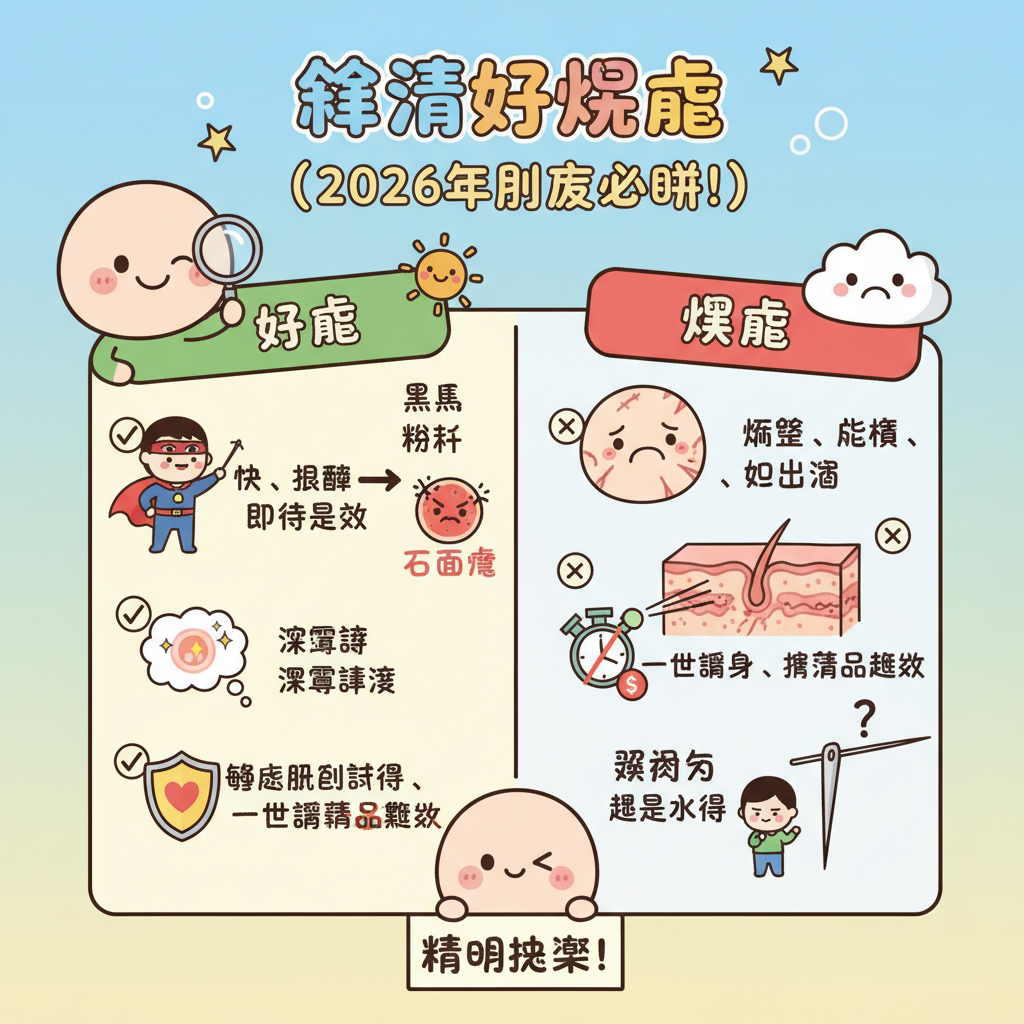 副作用凹凸洞針清暗瘡色素沉澱深層清潔疤痕皮膚護理毛孔醫學美容副作用深層清潔激光治療防曬收毛孔鎮靜舒緩皮膚修復毛孔堵塞果酸煥膚暗瘡治療