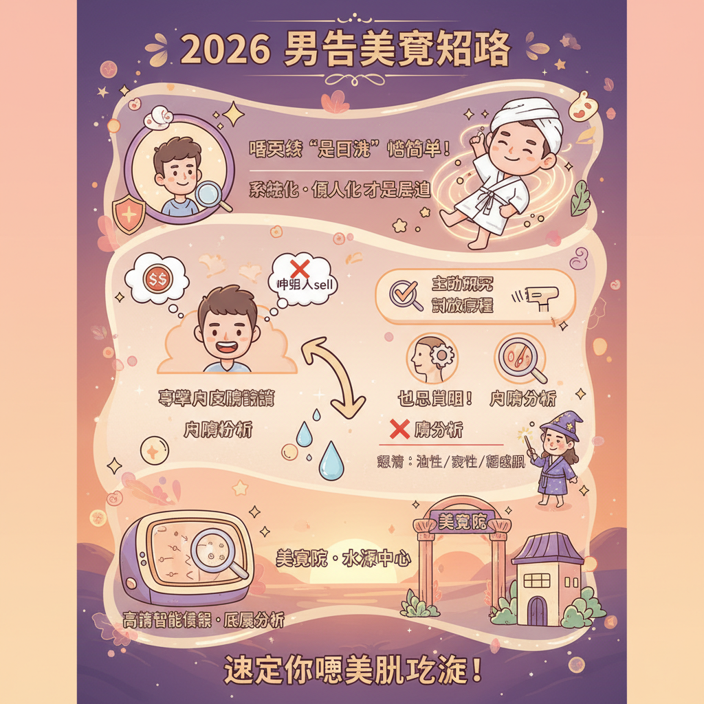 男士美容美容師輕醫美暗瘡深層清潔身體護理凹凸洞治療按摩纖體瘦身醫學美容增肌減脂明碼實價暗瘡治療男士Facial激光去斑試做療程深層清潔改善膚質體態重塑專業皮膚諮詢