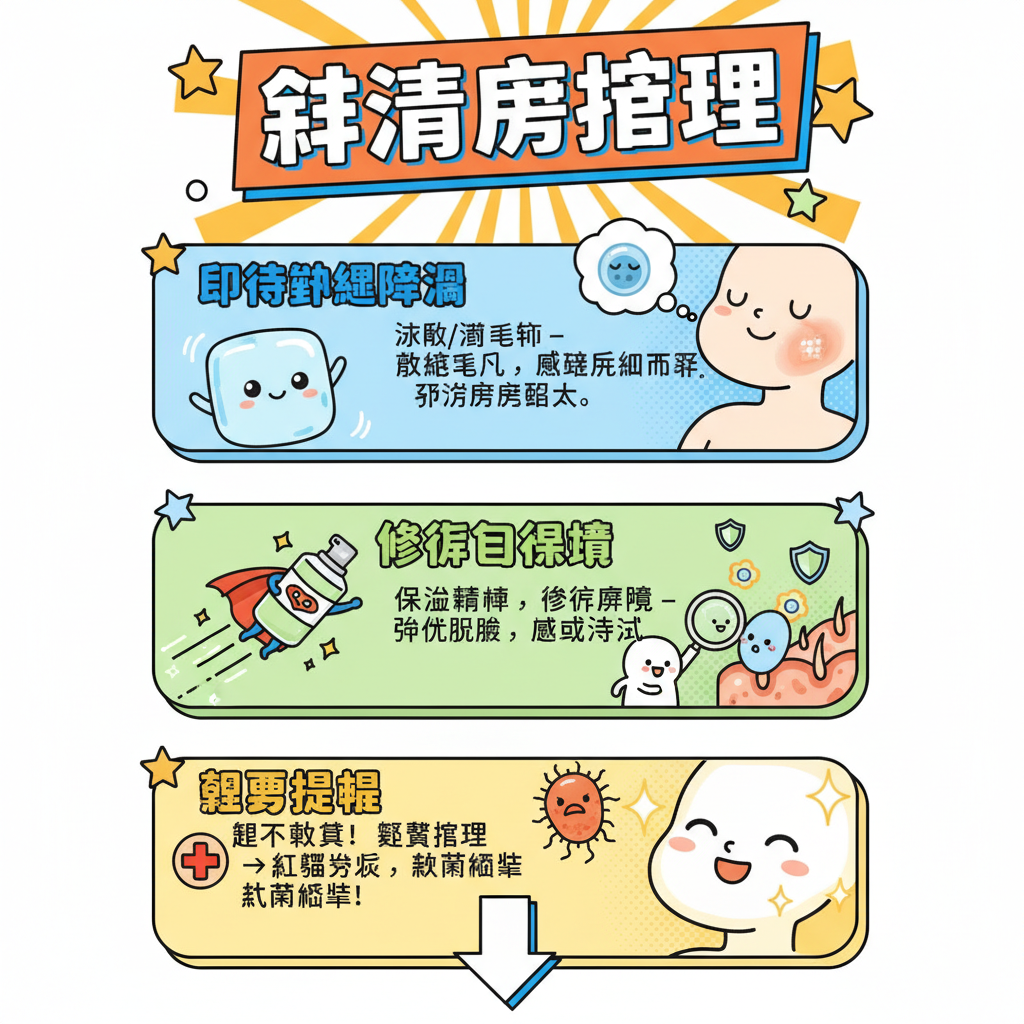 護膚品針清皮膚問題保濕產品皮膚護理粉刺敏感肌膚毛孔皮膚屏障暗瘡油脂堵塞去黑頭粉刺皮膚修復皮膚類型深層清潔清潔毛孔收毛孔角質軟化針清後護理紅腫發炎