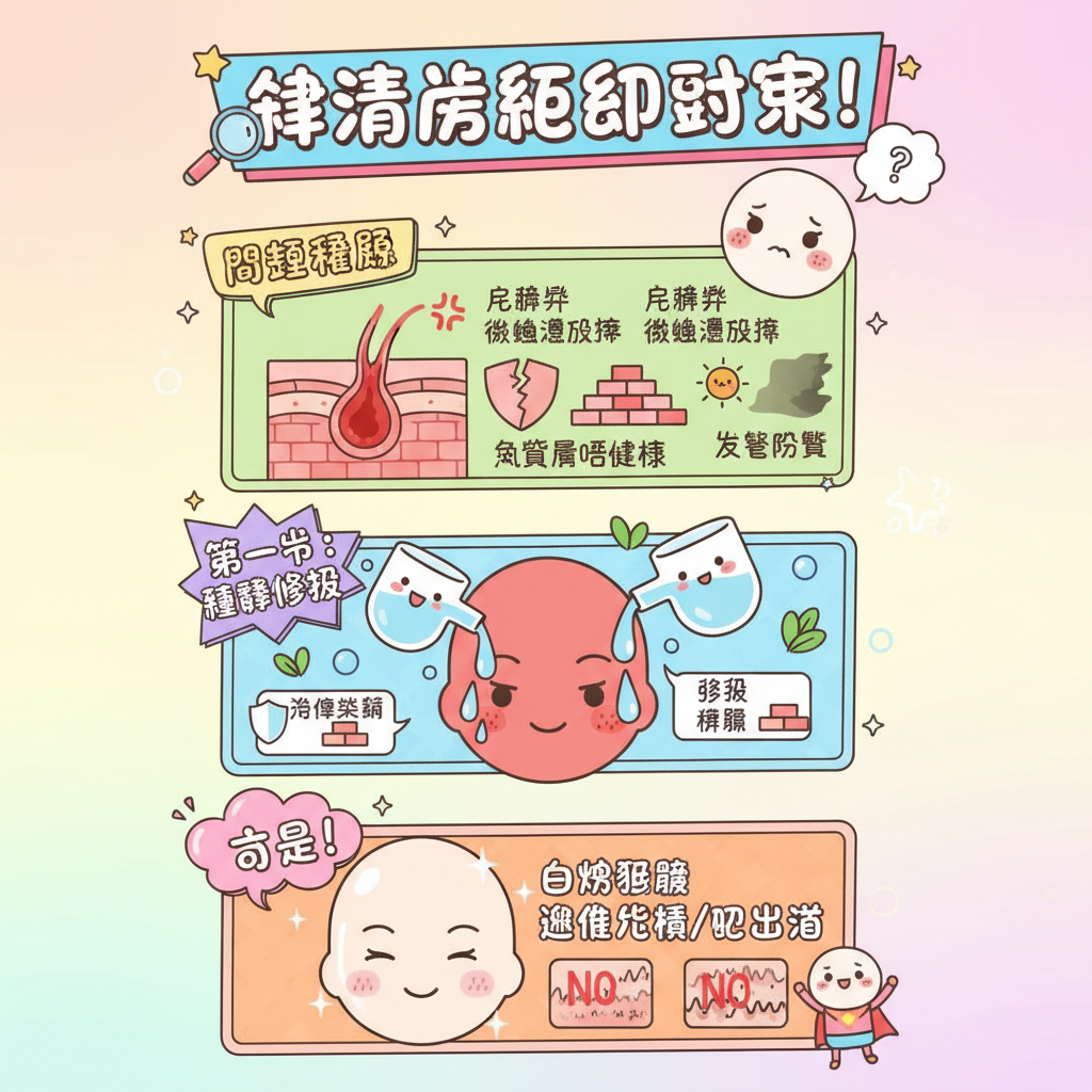 皮膚科醫生凹凸洞皮膚發炎黑頭粉刺毛孔疤痕針清皮膚護理美容療程粉刺毛孔堵塞深層清潔針清後護理護膚程序膠原增生去暗瘡方法收細毛孔消炎殺菌暗瘡治療去暗瘡印