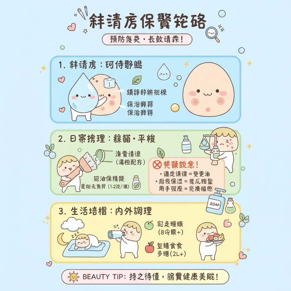 針清美容療程美容師敏感肌膚角質層化妝水面膜粉刺疤痕黑頭針清步驟醫學美容針清壞處避免刺激毛孔清潔皮膚修復去除黑頭收細毛孔細菌感染針清好處