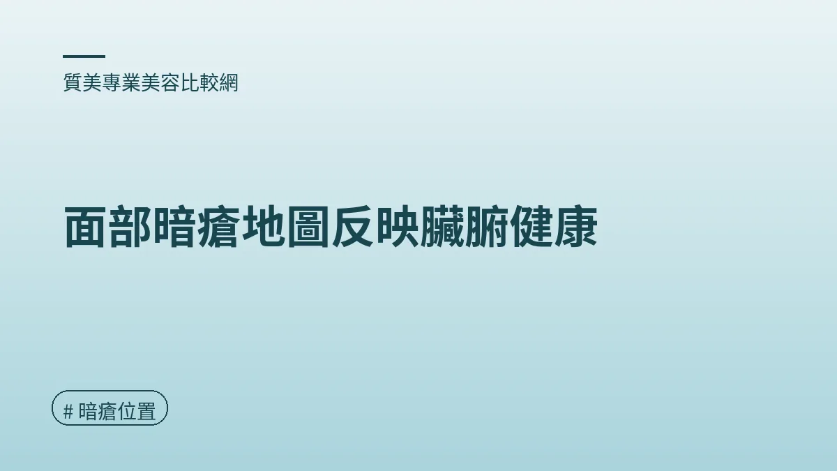 圖解：面部暗瘡地圖反映臟腑健康（暗瘡位置重點）